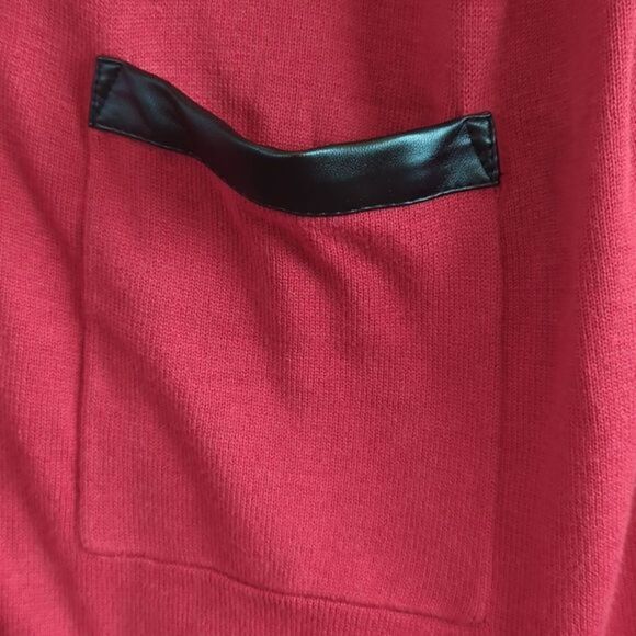 Joan Rivers Vestst women's XL cotton blend red pockets new - Picture 2 of 9